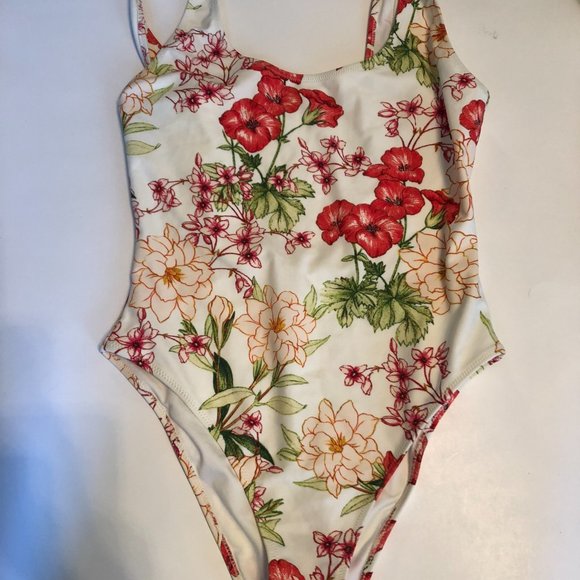 NWOT Forever21 Tropical One-Piece - Size S - Picture 4 of 7